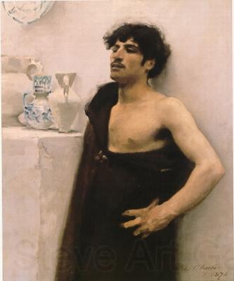John Singer Sargent Young man in reverie Spain oil painting art